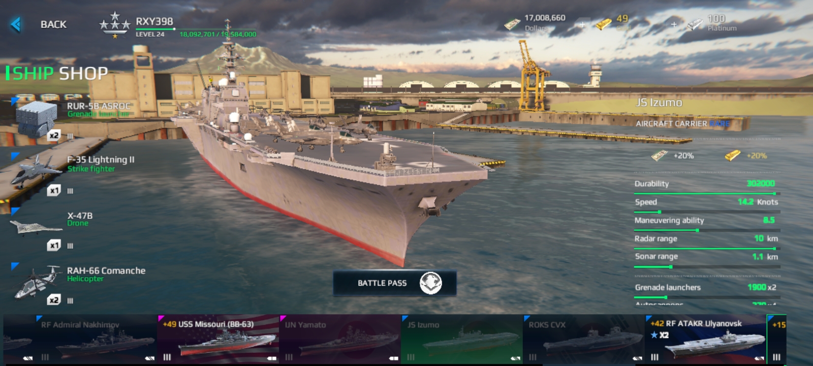 JS Izumo | Modern Warships Wiki | Fandom