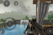 The Automat-X's appearance in first-person.