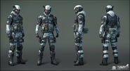 Concept art for US Soldiers in Antarctica.