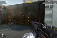 The MP5 Silenced's appearance in first-person.