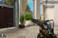 The MAC11 Silenced's appearance in first-person.