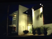 The Pritchett House at Night