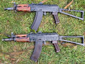 A pair of AKS-74Us.