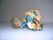 Figurine Zinogre venant avec le livre MHP3rd Ecology Book