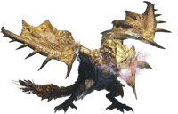 MHWI-Gold Rathian Render 001