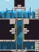 Room 7, hit the wall in the lower right corner to open a gap to enter the room. The Speed Ring is hidden in the pillar at the top of the room.