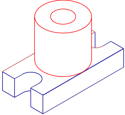 Hình dạng của vật thể sau khi đã tiến hành các bước vẽ