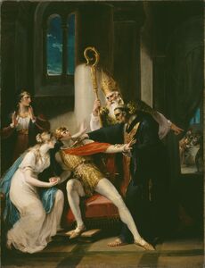 William Hamilton - Edwy and Elgiva, A Scene from Saxon History - BF.1986.13 - Museum of Fine Arts