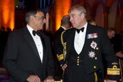 Prince Andrew and Leon E. Panetta