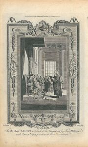 Samuel Wale, The Bill of Rights Ratified at the Revolution by King William, and Queen Mary, Previous to their Coronation (1783)