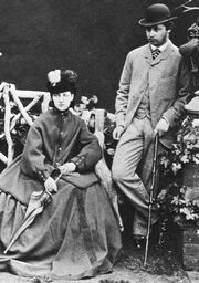 Princess Alexandra of Denmark and the Prince of Wales engagement photograph
