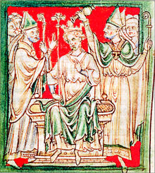 Richard Löwenhez, Salbung zum König