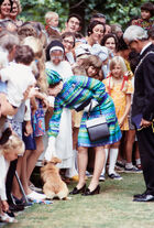 Queen Elizabeth II - 1974 Royal Tour of NZ - Oamaru with Mayor Bill Laney (4)