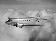 Dakota 24 Sqn RAF with King George VI in flight 1945