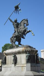 Statue d'Dgilliaume lé Contchéthant à Falaise 01