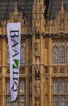 Plane Stupid on Palace of Westminster