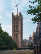Palace of Westminster Victoria Tower Gardens South 2020 Tower