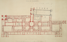Palace of Westminster plan, F. Crace, high resolution