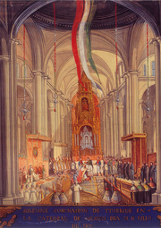 Coronación de Agustin de Iturbide