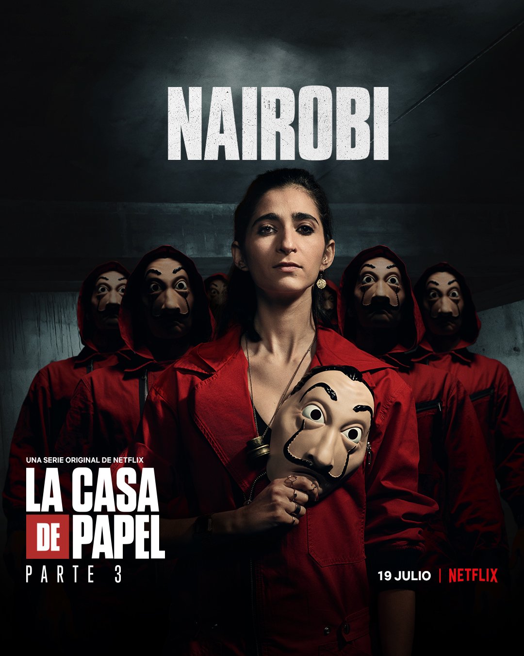 Placa Decorativa Nairóbi Personagem La Casa de Papel Série Netflix