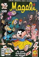 Capa Especial de As Cem Aventuras da Magali - Versão Metálica