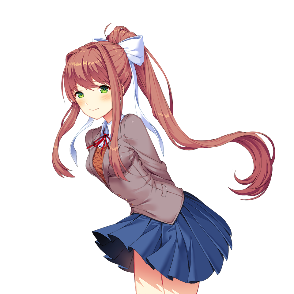 Hi everyone! Here's a new outfit for your Monika and a new background too.  If you want the link, send me a message asking for it. Same link as always.  : r/MASFandom