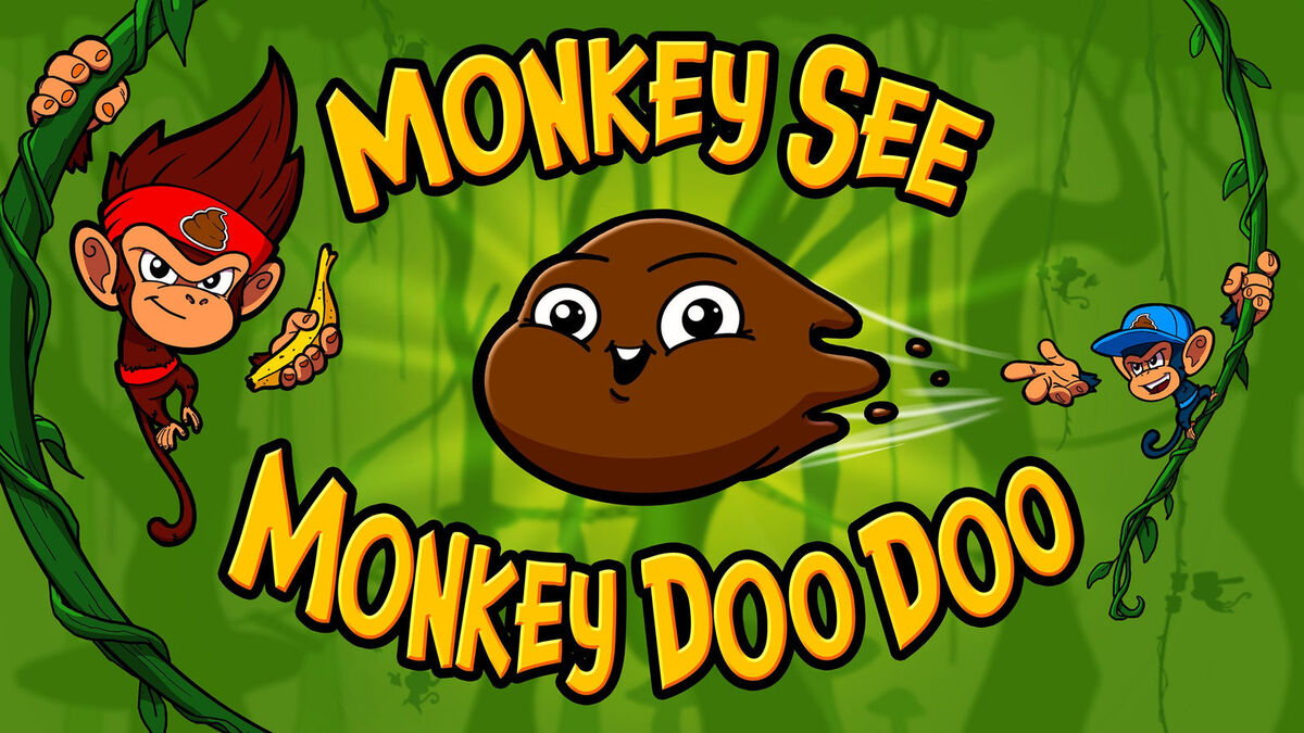  Monkey See Monkey Poo Game for Kids with Banana
