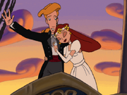 Elaine-guybrush-married