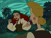 Elaine-punch-guybrush