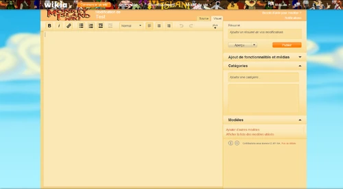 Bienvenue sur l'éditeur !