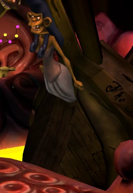 Howler monkey figurehead