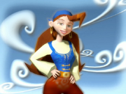 A vision of Elaine in 