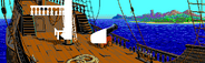 Z-plane file of the deck view that did not make it in the final game. It has a wider view with an additional visible part of the ship on the right, cut as unnecessary.