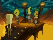 At the centre of the volcano