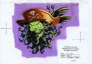 Concept art for LeChuck's portrait talking to Largo to be used with the above closeup.