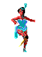 A dancer with a peg leg