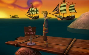 Jerkbait blockade dock