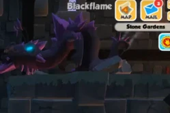 Blacklflame, a mini boss found in The Stone Gardens