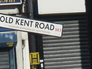 Old Kent Road sign in London