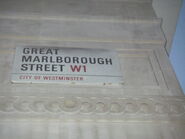 Marlborough Street sign in London