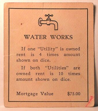 Water Works Monopoly Wiki Fandom