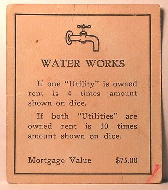 Water Works Monopoly Wiki Fandom Water Works Monopoly Wiki Fandom