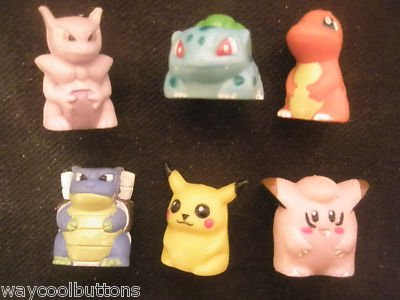 3/4" Pikachu Token Pokemon Monopoly 1999 Replacement Part Rubbery Plastic 