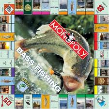 Monopoly Bass Fishing Edition 1998 Complete One Corner Of The Box Is Bad