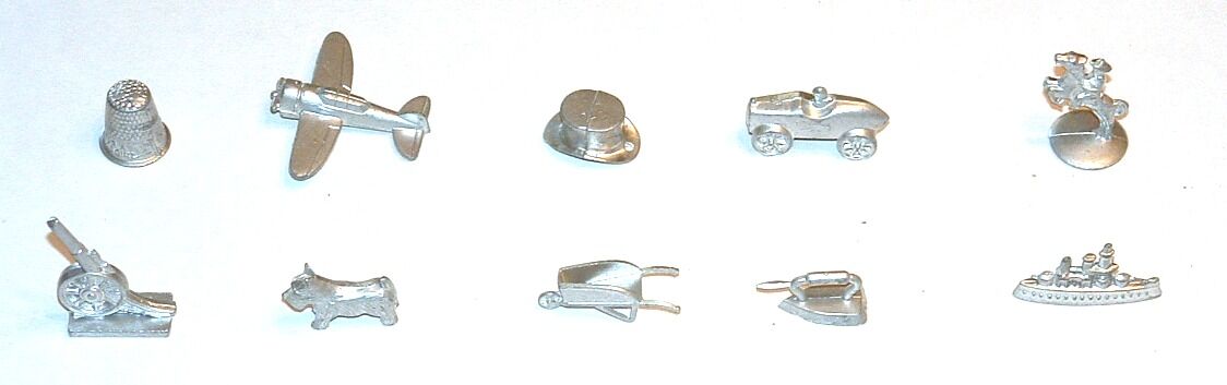 original monopoly pieces