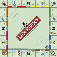 2008 Monopoly board, with the Parker Brothers logo