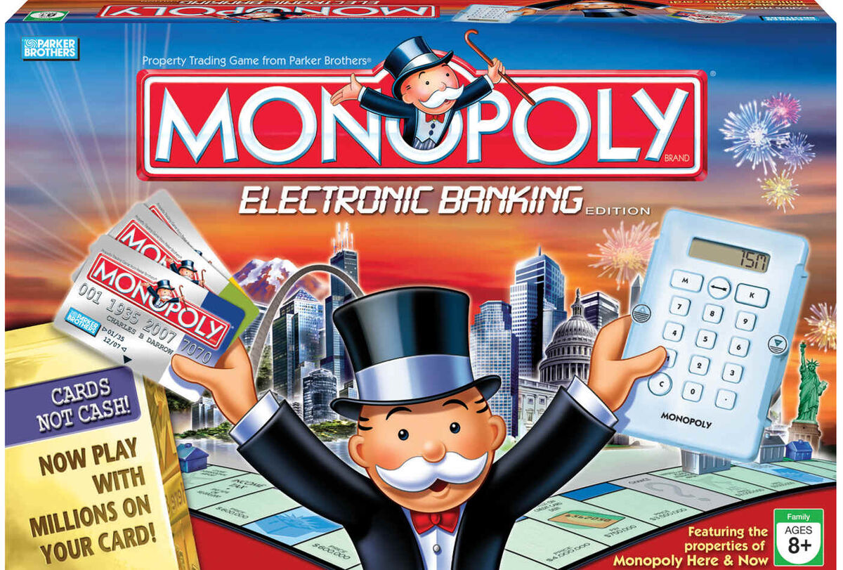 Monopoly ELECTRONIC BANKING GAME, TRADING GAME, FOR 2 TO 6 PLAYERS
