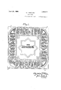 US Patent for "The Landlord's Game" dated 1924 - Page 1
