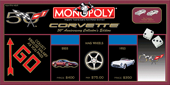 Corvette 50th Anniversary Collector's Edition | Monopoly Wiki | Fandom