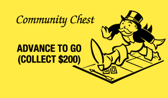 monopoly community chest cards template